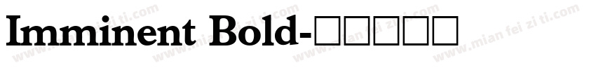 Imminent Bold字体转换